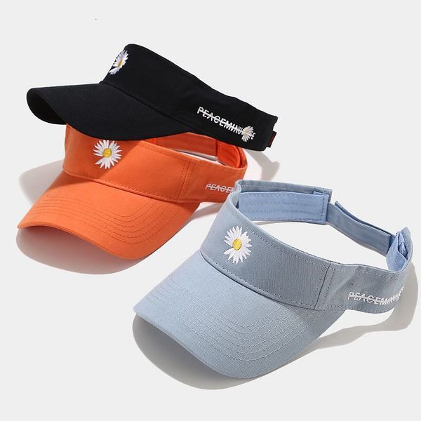 

fashion new daisy cap street men and women hip hop trend no baseball cap summer outdoor sun hat, Blue;gray
