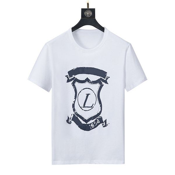 

mens t-shirt summer tee t-shirt fashion tide shirt letter print casual men ladies round neck sale, White;black