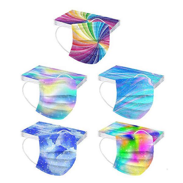 

disposable and chilen's mask printed spunlaced cloth three layers incding melt blown breathable dust-proof fashion