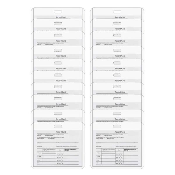 

storage bags health card cdc vaccination protector protective case waterproof pvc soft 4x3inches resealable zip sleeve
