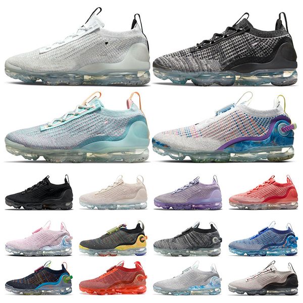 

2021 fly-2020 fly knit running shoes sneakers men women oatmeal day to night oreo metallic silver stone blue dark grey full pink sports trai, White;red