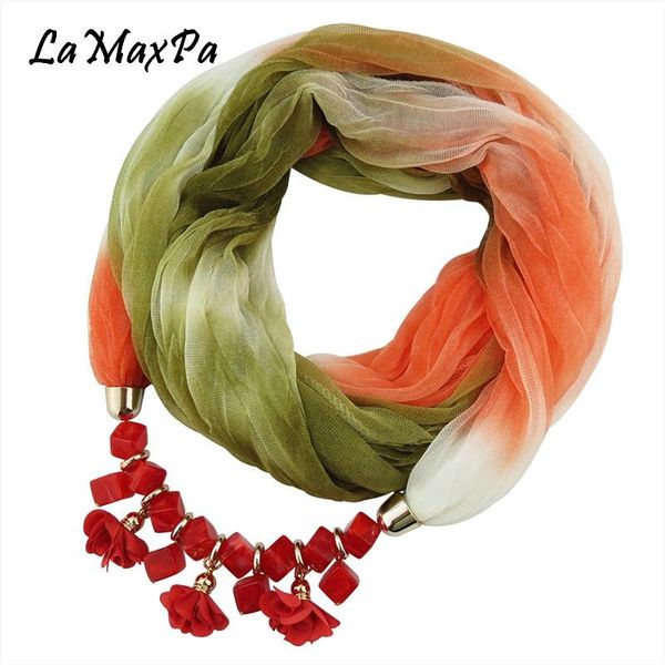 

scarves design high - grade chiffon fabric scarf for women ring with flower accessories female elegant all-match foulards, Blue;gray