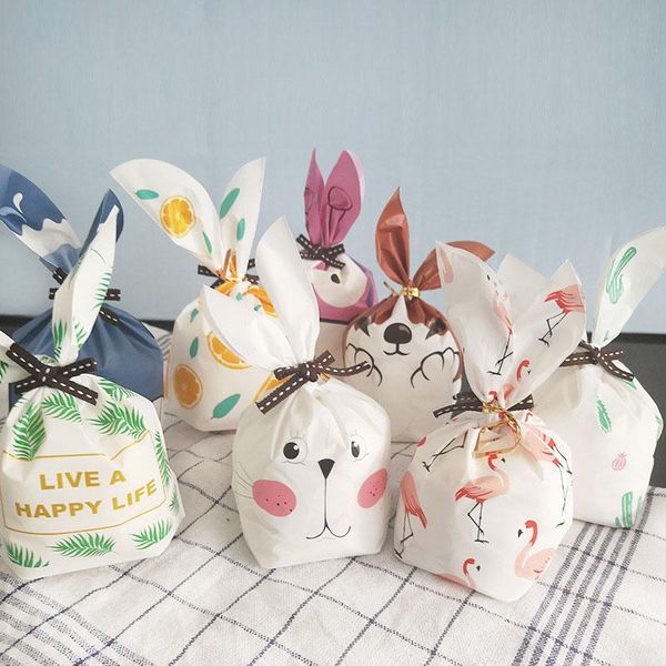 

gift wrap long ear for sweets cute wedding party goodie bags packing cake bonbonniere bag packaging candy cookie present