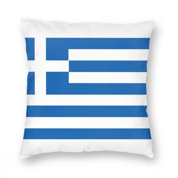 

greek national flag greece throw pillow cover polyester cushions for sofa 45*45cm pillowcase cushion/decorative