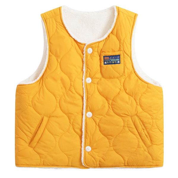 

women's vests 2021 design vest jacket on both sides wearing faux wool sleeveless fur pullover, Black;white