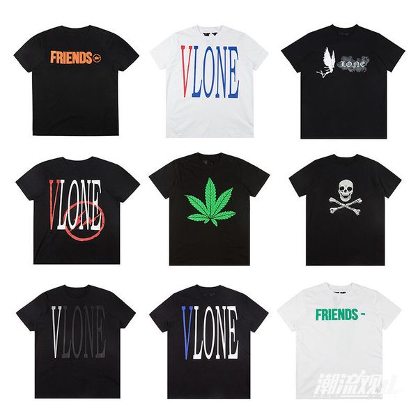 

reflective vlone big v smoke angel friends short sleeve t-shirt, White;black