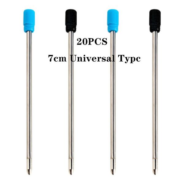 

pieces / hand student crystal diamond pen with metal ball point pen, rod box, core, black blue, 7cm long refills, Black;red