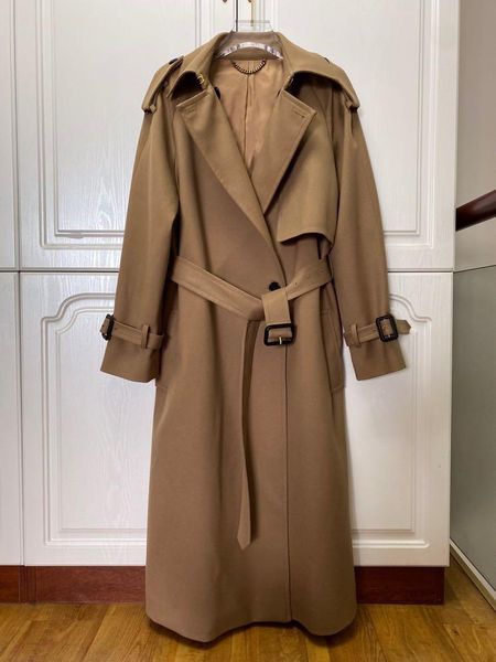 

women's trench coats iw0573 fashion women & jackets 2021 design dresses, Tan;black