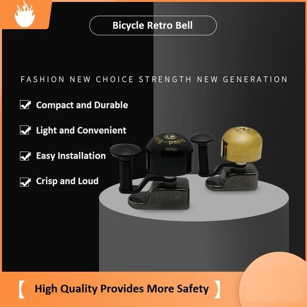 

bike horns road cycling retro bell ring bicycle accessories crisp sound handlebar horn classic brass