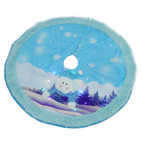 

christmas decorations 1pc tree skirt led luminous xmas apron scene ornament