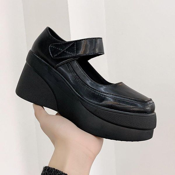 

dress shoes spring woman mary jane women's japanese high heels platform harajuku retro lolita women, Black