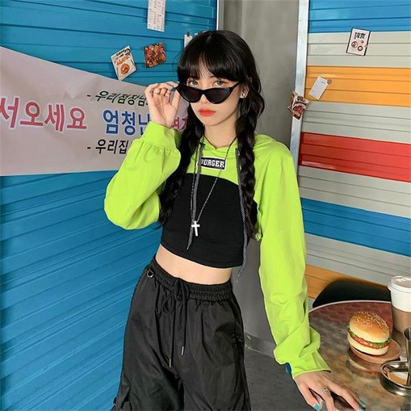 

women's t-shirt loose casual fluorescent letter, White