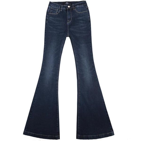 

women's jeans women slim plus size female stretch denim flares pants breathable spring autumnfashion bell bottom trousers, Blue