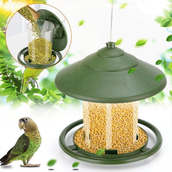 

waterproof automatic bird feeder outdoor hanging garden decoration 18*16*16cm for gardens, courtyards, etc cages