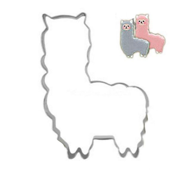 

baking moulds christmas horse alpaca cookie cutter stainless steel cut candy biscuit mold cooking tools metal cutters mould stamp