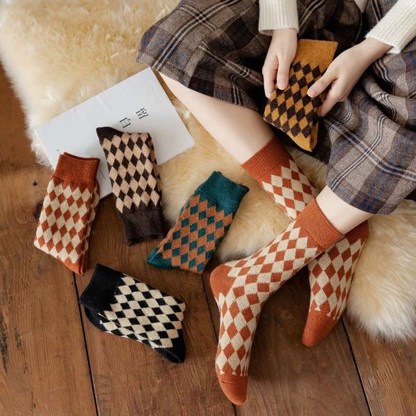 

autumn winter wool medium fashion thickened pile, Black;white