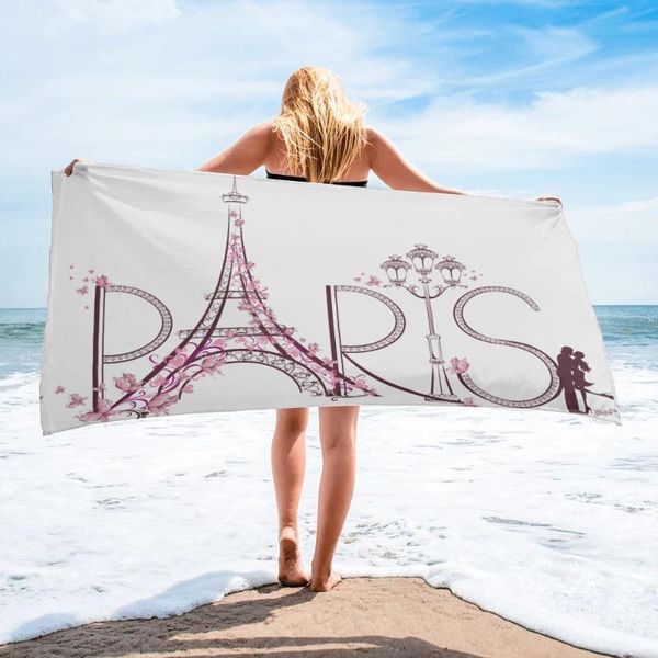 

towel france paris eiffel tower beach household item bathroom accessories microfiber bath towels mat yoga