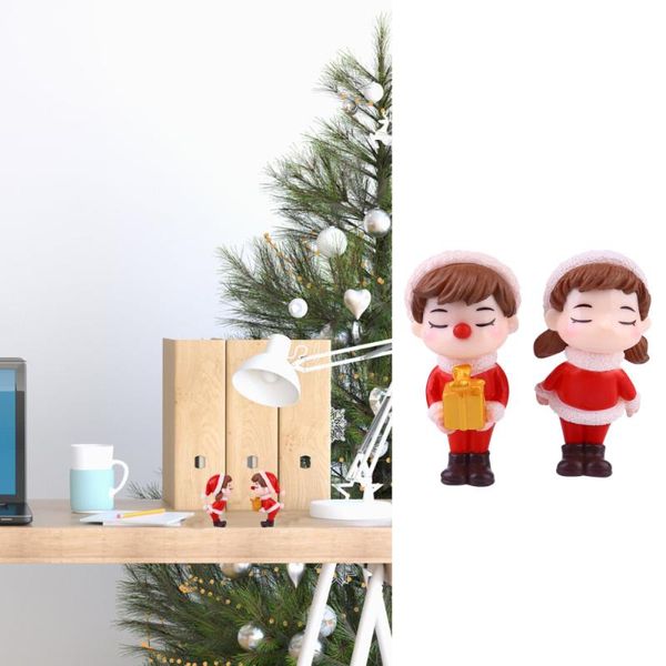 

party decoration 4 pcs christmas theme adorable couple deskmicro landscape resin decor