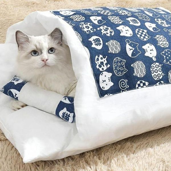 

cat beds & furniture removable dog bed sleeping bag sofas mat winter warm house small pet puppy kennel nest cushion products