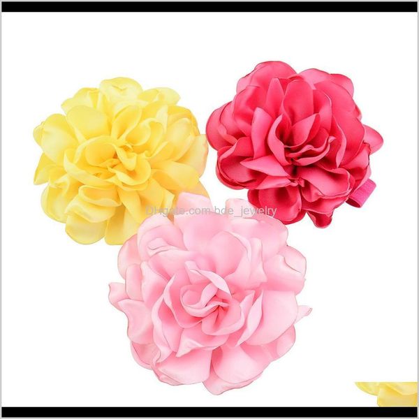 

aessories baby, kids & maternity drop delivery 2021 baby multi layer headbands style hair band children girls fashion artificial flower band, Slivery;white