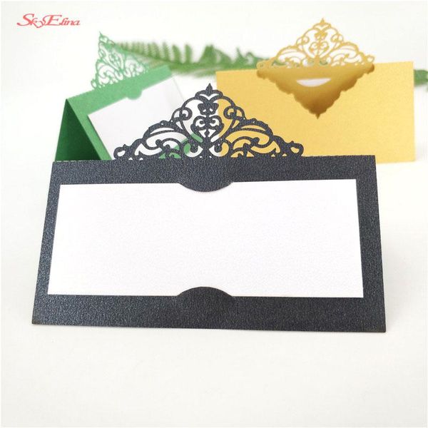 

greeting cards birthday party laser cut 10pcs hollow pattern heart shape wedding event table name card flower 5zsh873