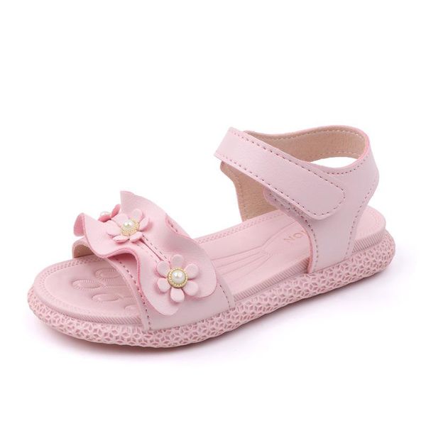 

summer arrivals girls sandals shoes comfortable baby fashion flower princess children's, Black;red