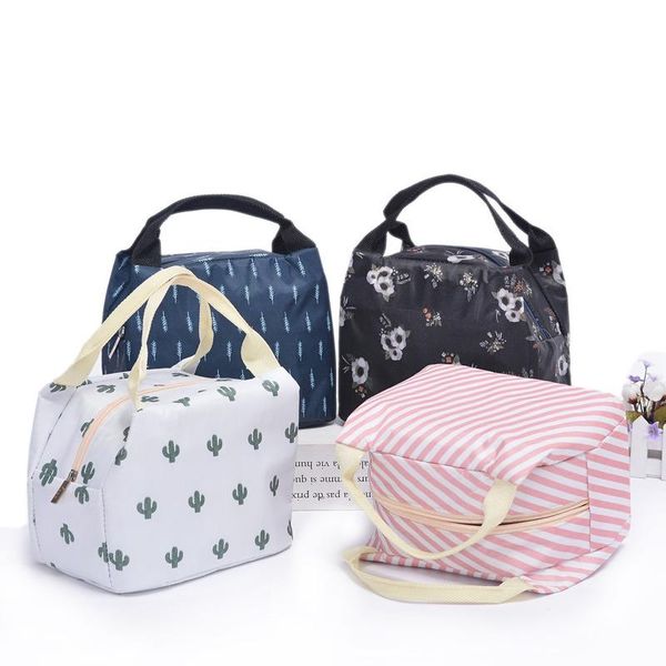 

lunch bag rural cold and warm zipper bags organizer, Blue;pink