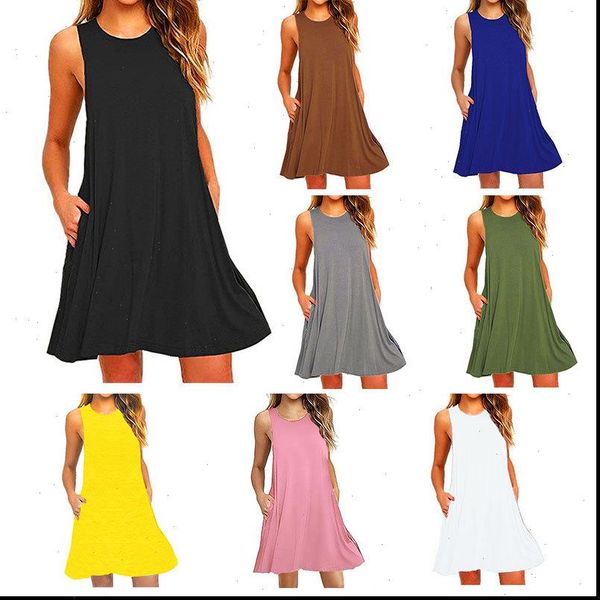 

women dress womens summer dresses fashion sundresses loose casual red black pregnant woman tank plus size, Black;gray