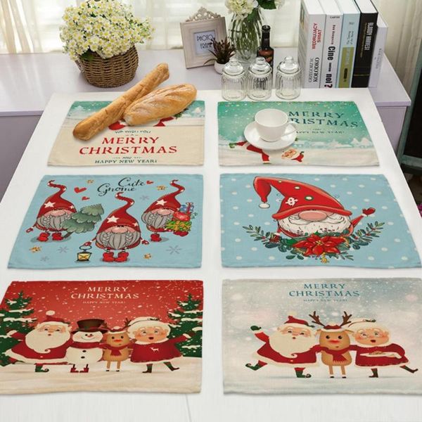 

mats & pads practical excellent reusable decorative cup mat cotton flax table vibrant color for home