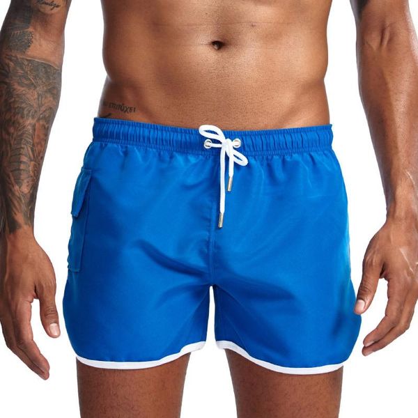

fashion mens beach shorts swimming board short swimwear surfing swimsuits masculina beachwear boxers men's, White;black