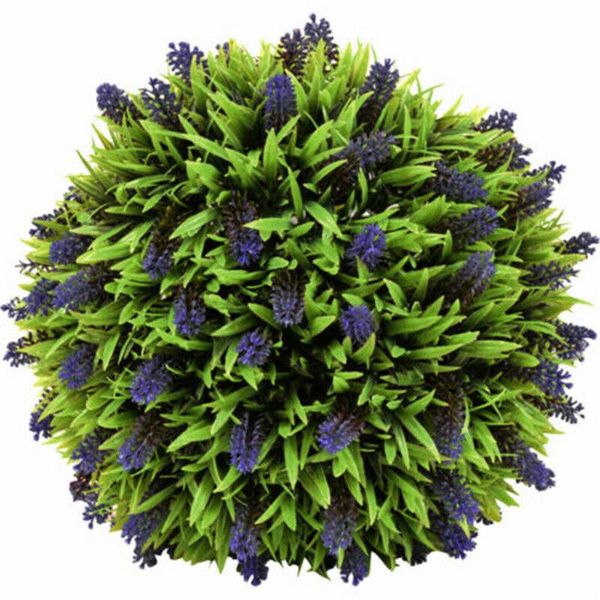 

decorative flowers & wreaths artificial lavender ball purple flower hanging ary basket plant 25cm