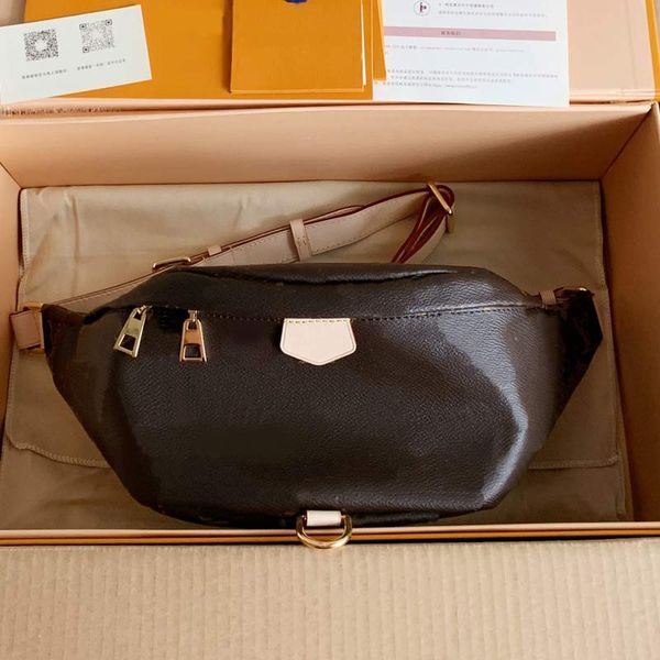 

waist bags fashion designer bumbag men belt bag real leather fannypack mens women business tote size 37*14*13cm