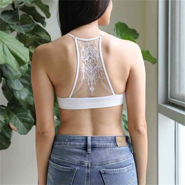 

yayi fashion back seamless lingerie steel ring no sponge bra, Black;white