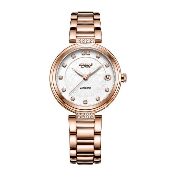 

the ladies' mechanical watch fashion trend wristwatches, Slivery;brown
