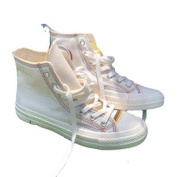 

superstorm student canvas shoes men's milk white raiow board high junior middle school boys' in autumn vulcanized