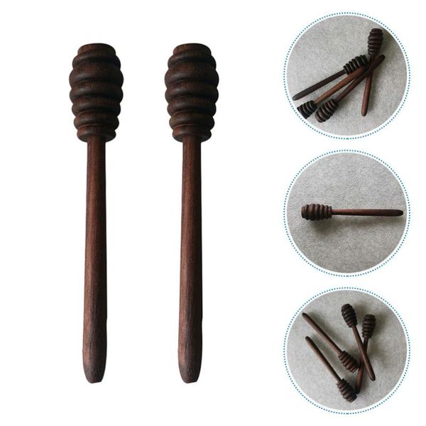 

spoons 2pcs wood honey stirring rods stirrer sticks wands (coffee)