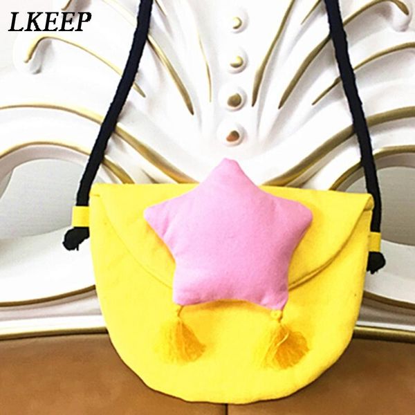 

purse baby gril children coin cute star change wallet kids tassel handbag pouch small bag gift, White