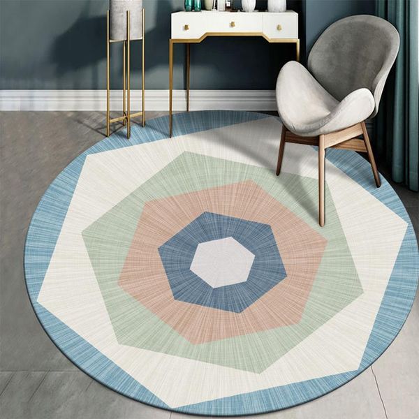 

nordic round carpet living room bedroom bedside blanket hanging basket dressing table computer chair floor mat tapis salon carpets