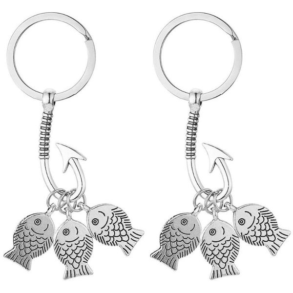 

gift wrap 2pcs decorative key rings creative fishhook holders hanging decoration
