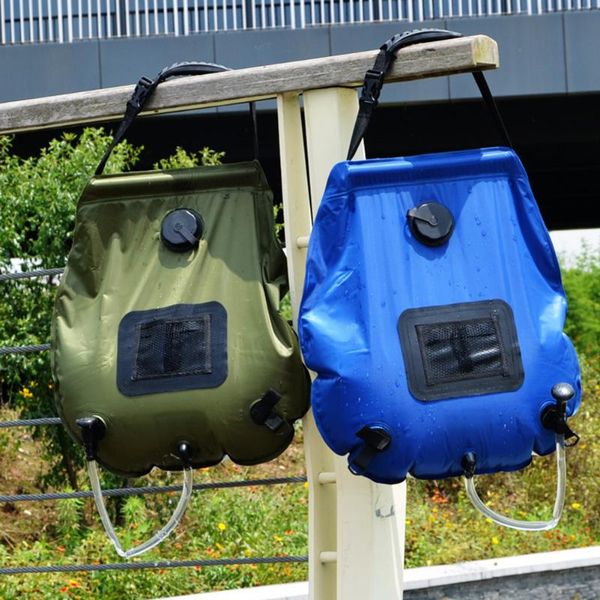 

solar water storage bags portable heating shower outdoor camping hiking bathing