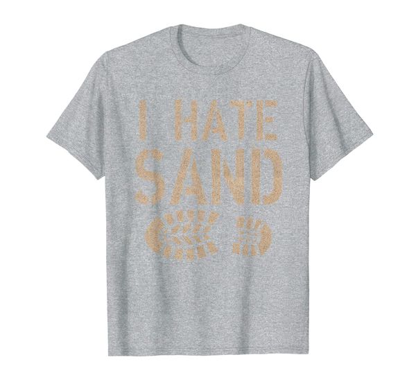 

i hate sand middle east deployment t-shirts -sand boot print, White;black