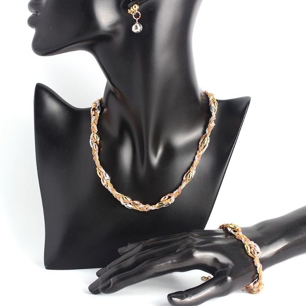 

earrings & necklace design stainless gold silver bracelet set small sets