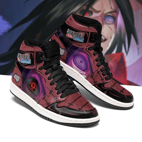 

customization madara shoes rinnegan & mangekyou sneakers high anime