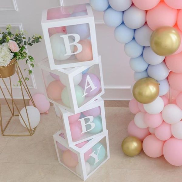

other event & party supplies alphabet custom transparent box baby shower boy girl wedding 1st birthday decoration kids babyshower balloon