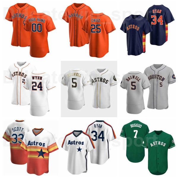 

25 jose cruz jersey baseball 24 jimmy wynn 33 mike scott 34 nolan ryan 5 jeff bagwell 7 craig biggio cool base pullover, Black