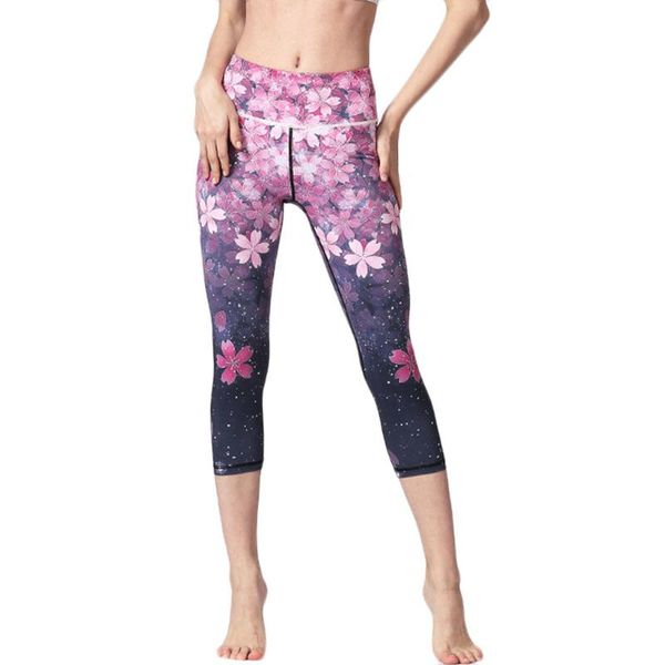 

yoga outfits 2021 autumn winter sportswear ladies'printed high-waist hip stretch underpants running fitness pants, White;red