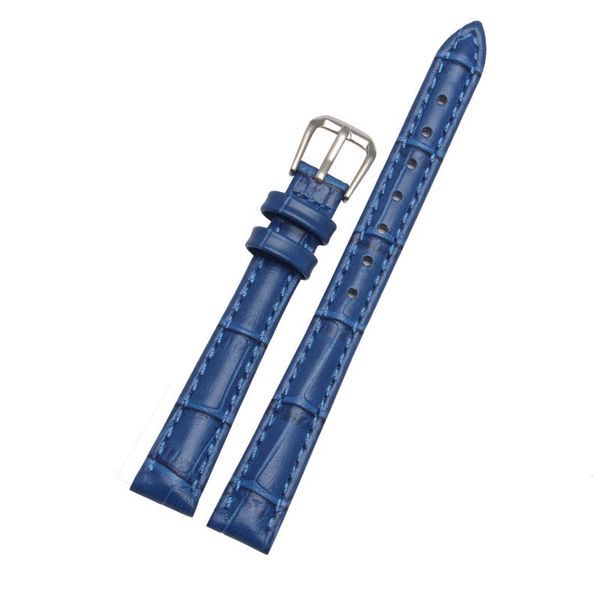 

watch bands 10mm 12mm 14mm 16mm 18mm 20mm 22mm 24mm small size quality genuine leather women's band red white black strap, Black;brown