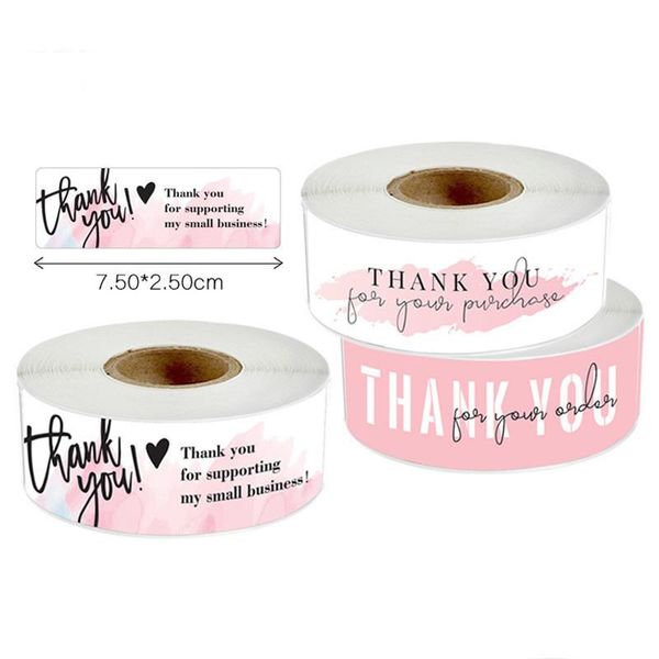 

gift wrap 120pc "thank you for your order" sticker wrapping envelope baking label holiday decor birthday
