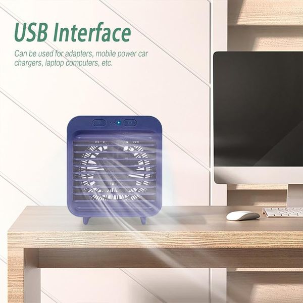 

usb mini portable air conditioner humidifier cooler upgraded mute fans & coolings