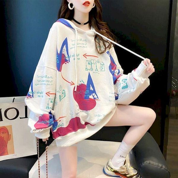 

women's hoodies & sweatshirts cotton super fire women spring autumn loose large size fashion casual blouse pullover thin hooded jacket, Black